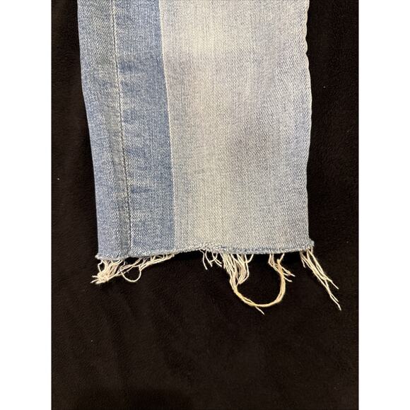 7 For All Mankind-Wmns Roxanne Ankle Jeans-Lt Wash-SideStripe Frayed Hems-size25 - Picture 5 of 16